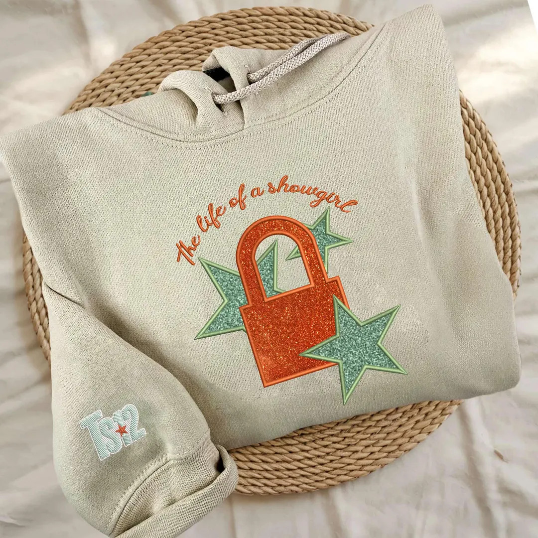 In My Showgirl Era Glitter Appliqué Embroidered Sweatshirt, the Life of A Showgirl Embroidered S... | Etsy (US)