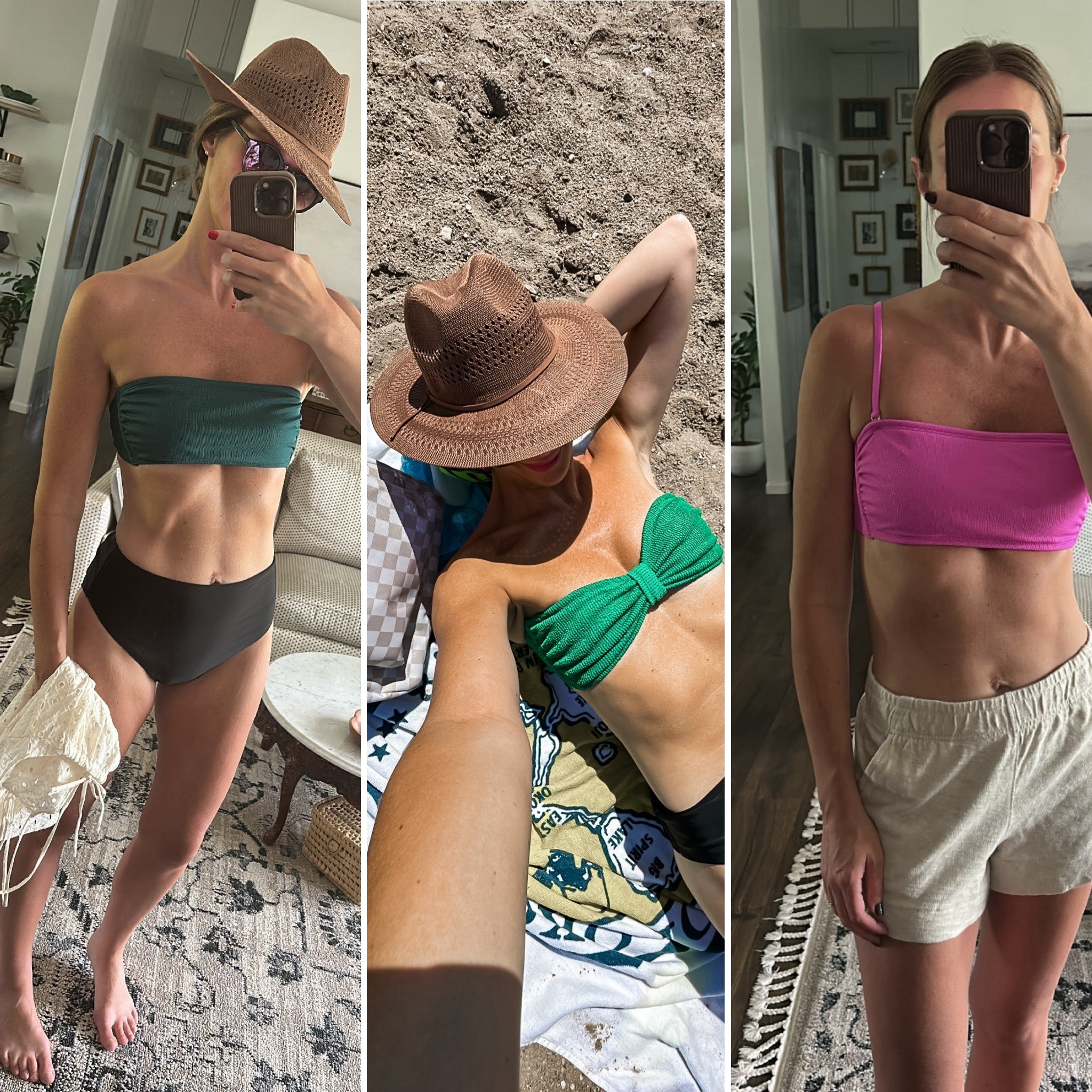 New bikini pieces I got this season are all on sale. // wearing mediums in all tops and bottoms of suit pieces

#LTKSwim #LTKSeasonal #LTKSaleAlert