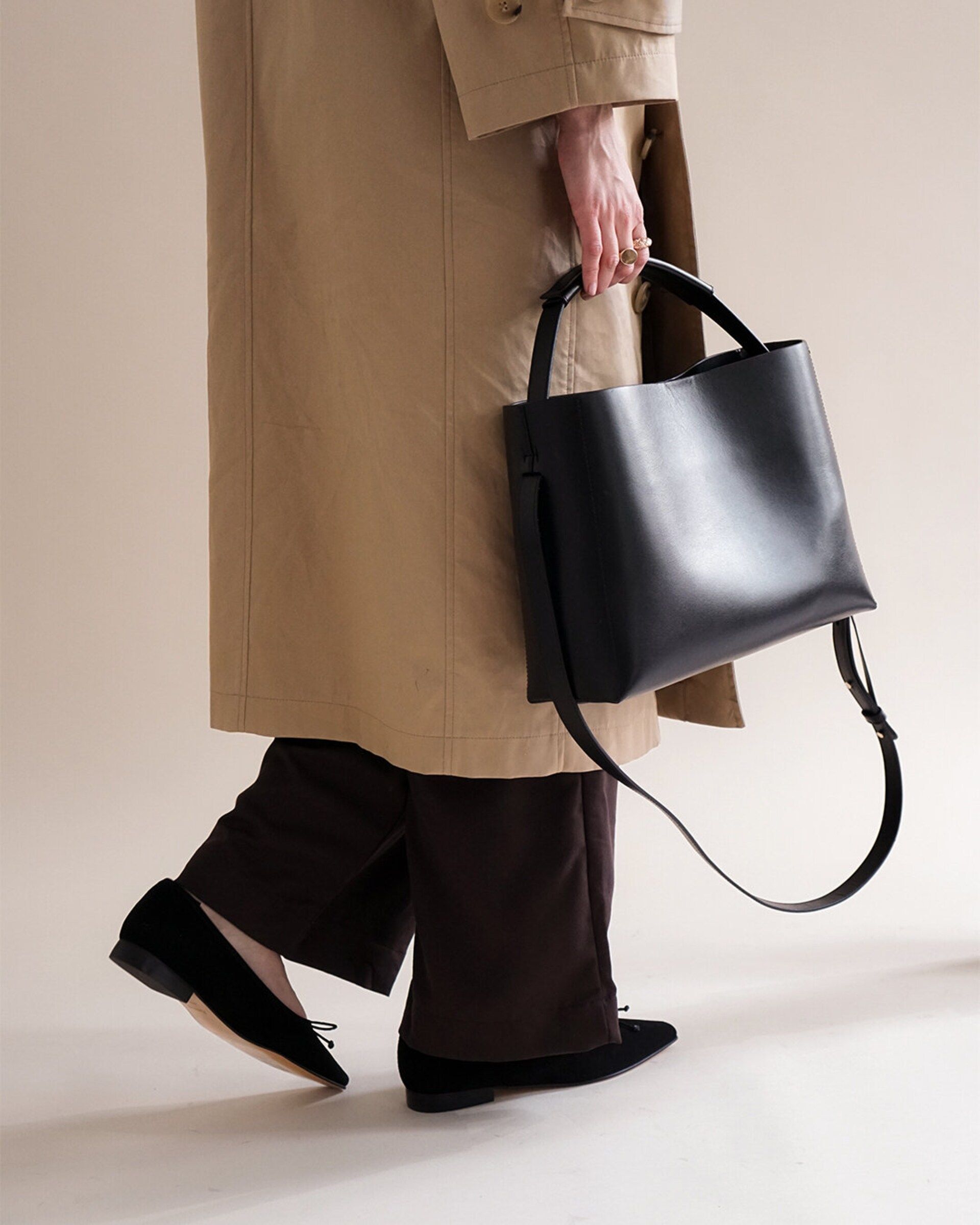 Hedda Grande Handbag Leather | Flattered