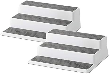 Copco Non-Skid 3-Tier Spice Pantry Kitchen Cabinet Organizer, 10-Inch, 2 Count, Gray | Amazon (US)
