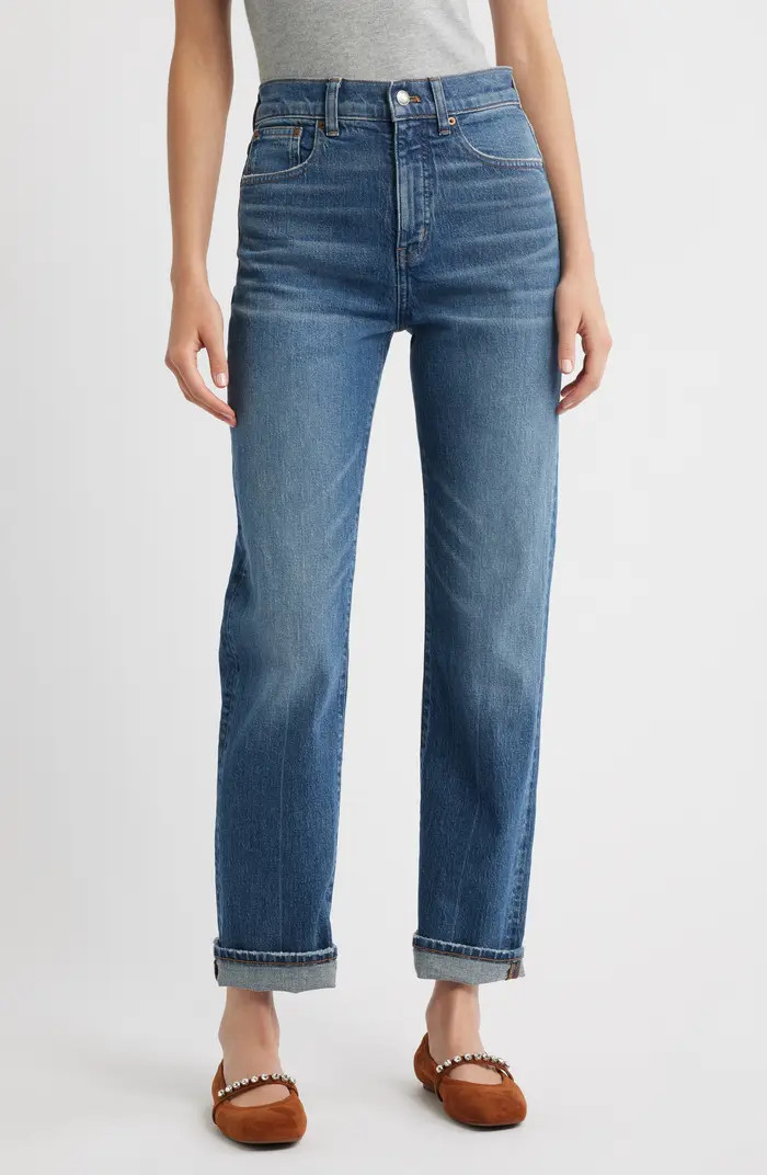 The '90s High Waist Straight Leg Jeans | Nordstrom
