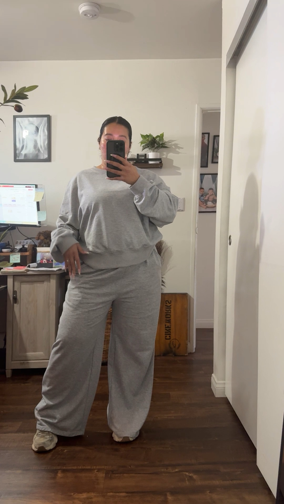 Super easy casual outfit I’m wearing as a wfh midsize mom.

This matching set is so light weight and comfortable, along with tummy friendly too. 

Size - large / runs big/ super comfortable and tummy friendly 

Casual outfit 
Midsize outfit 
Midsize fashion
Curvy fashion 
Mom outfit idea 
WFH outfit 
Travel outfit 
Airport outfit 
Sports mom outfit 



#LTKmomlife #LTKMidsize #LTKootd

#LTKmomlife #LTKMidsize #LTKootd