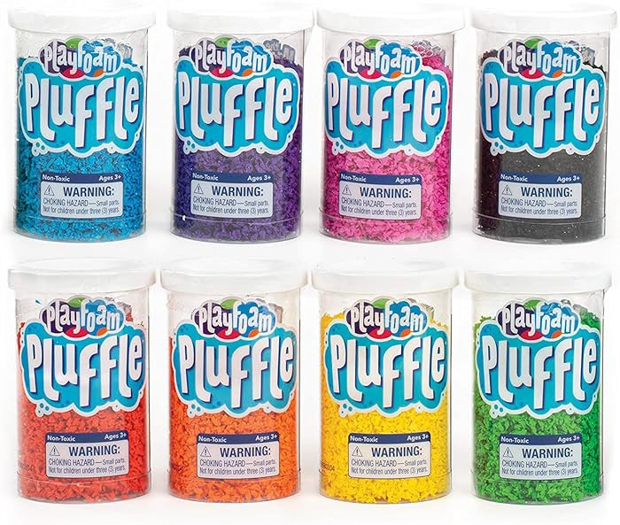 Educational Insights Pluffle® Mini 8-Pack - Sensory Bin Foam Set, No Mess Alternative to Sand To... | Amazon (US)