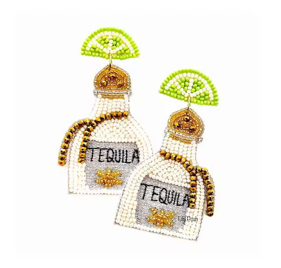 NEW Tequila & Lime Seed Bead Earring Statement Earring | Etsy | Etsy (US)