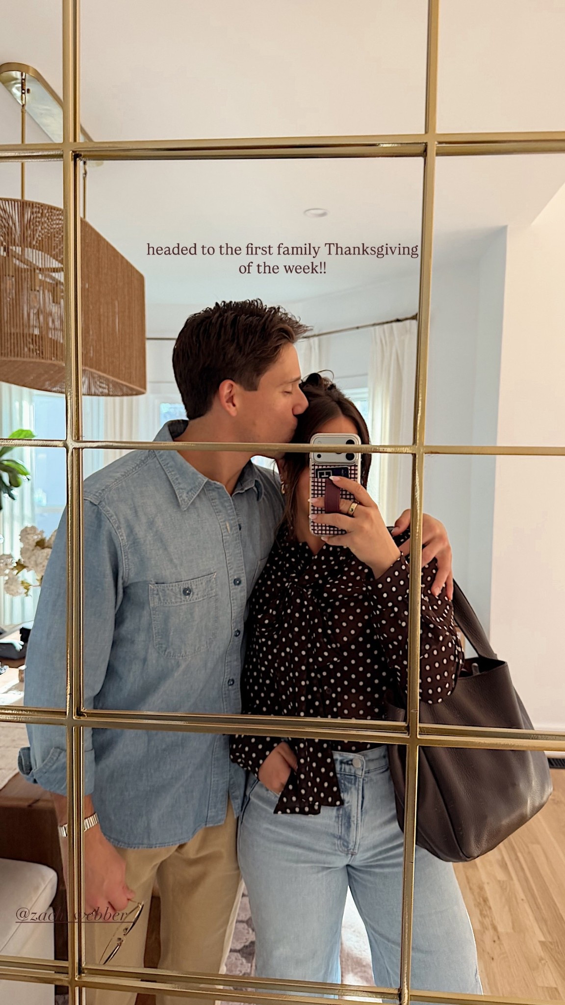 headed to the first family Thanksgiving of the week!! @zach_webber_