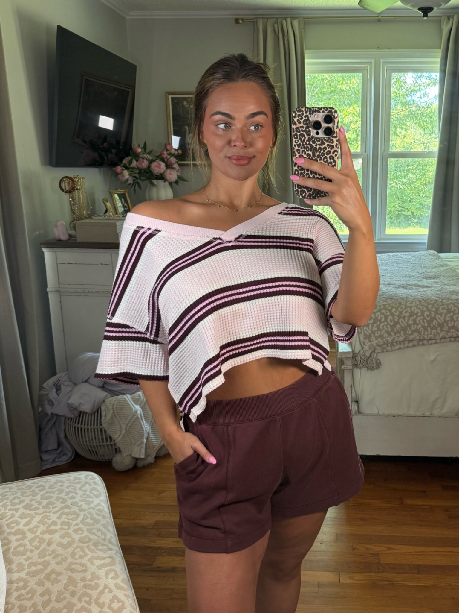 Wearing a large in both!!!
