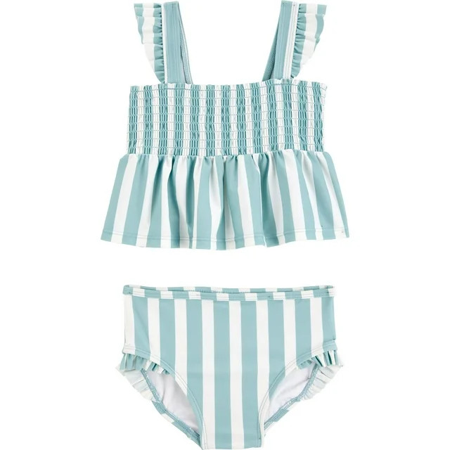 Carter’s Child of Mine Baby and Toddler Girl Two-Piece Swimsuit Set, Sizes 0/3M-5T | Walmart (US)