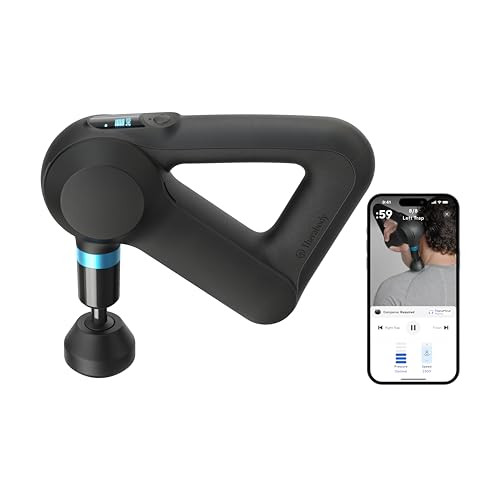 Theragun Elite Ultra-Quiet Handheld Deep Tissue Massage Gun - Bluetooth Enabled Percussion & Personal Massager for Pain Relief in Neck, Back, Leg, Hand, Shoulder and Foot (Black - 5th Gen) | Amazon (US)
