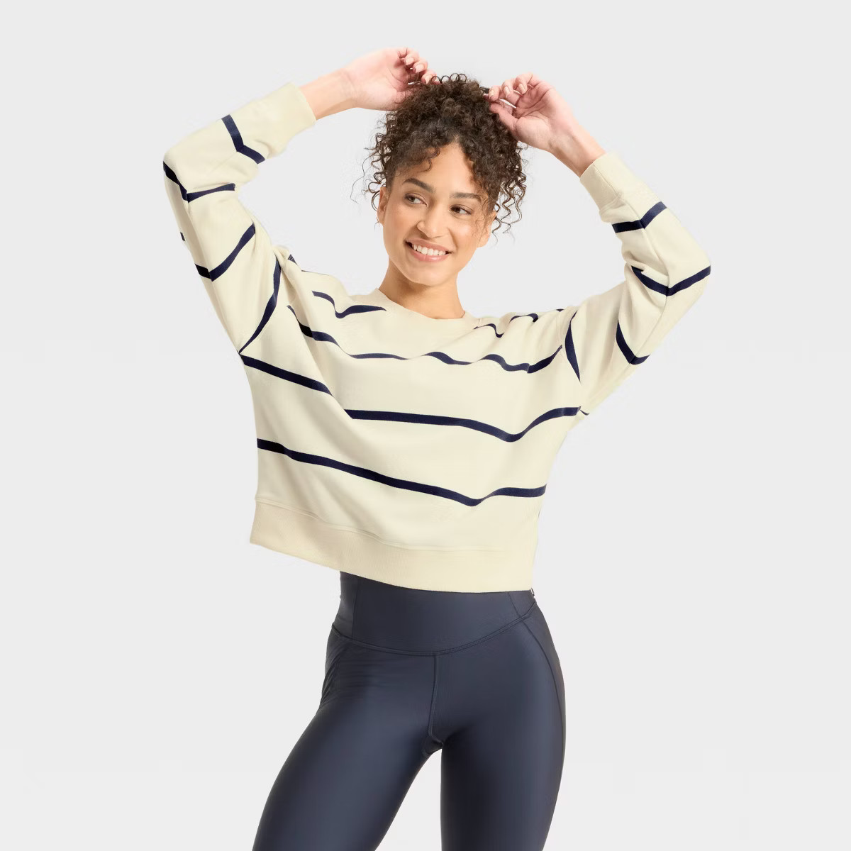 Women's French Terry Crewneck Sweatshirt - All In Motion | Target