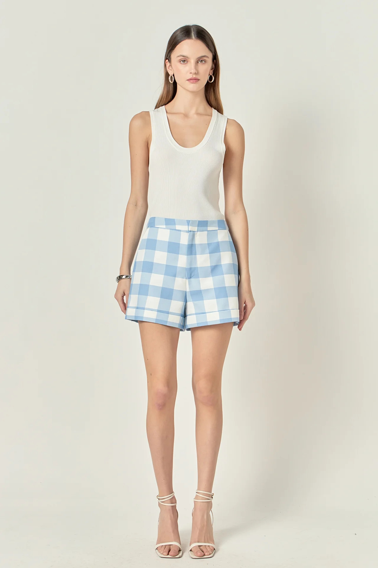 Tailored Gingham Shorts | English Factory