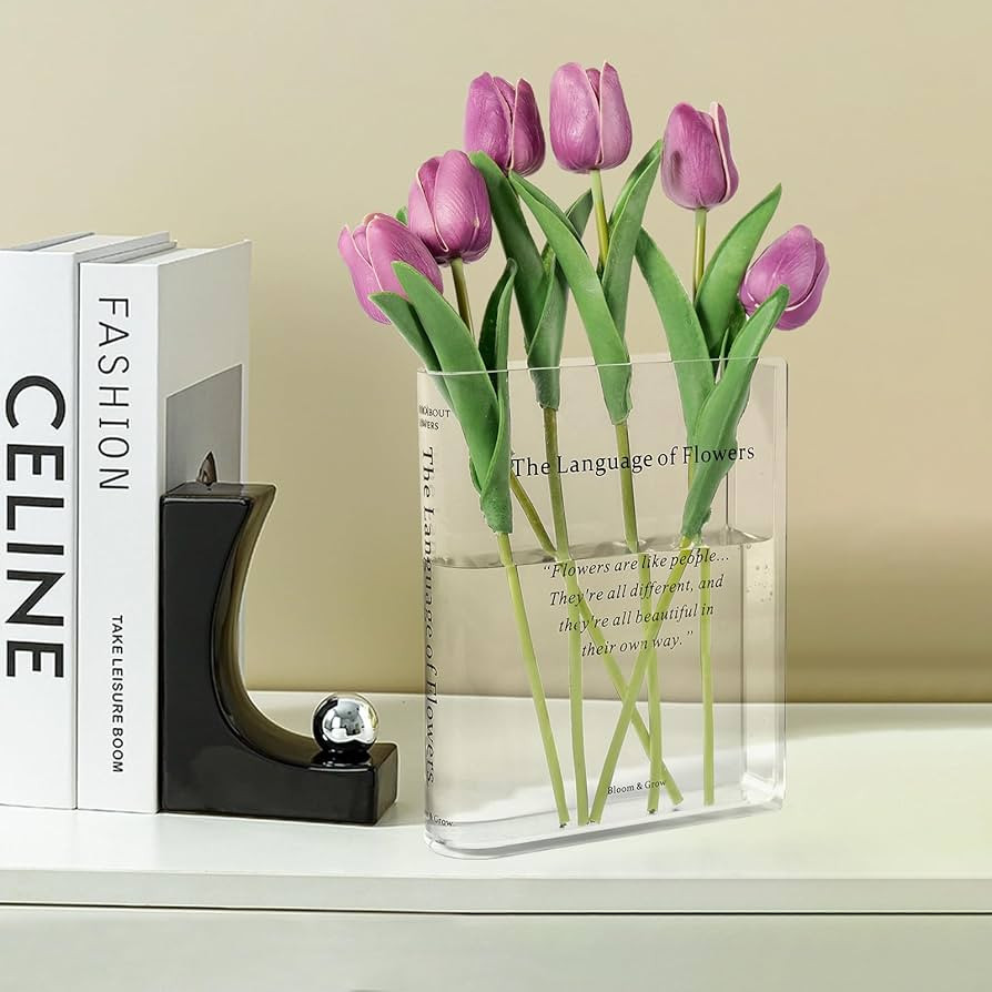 Alpharan Book Vase for Flowers Home Décor,Flower Vase Artistic and Cultural Flavor Decorative Va... | Amazon (US)