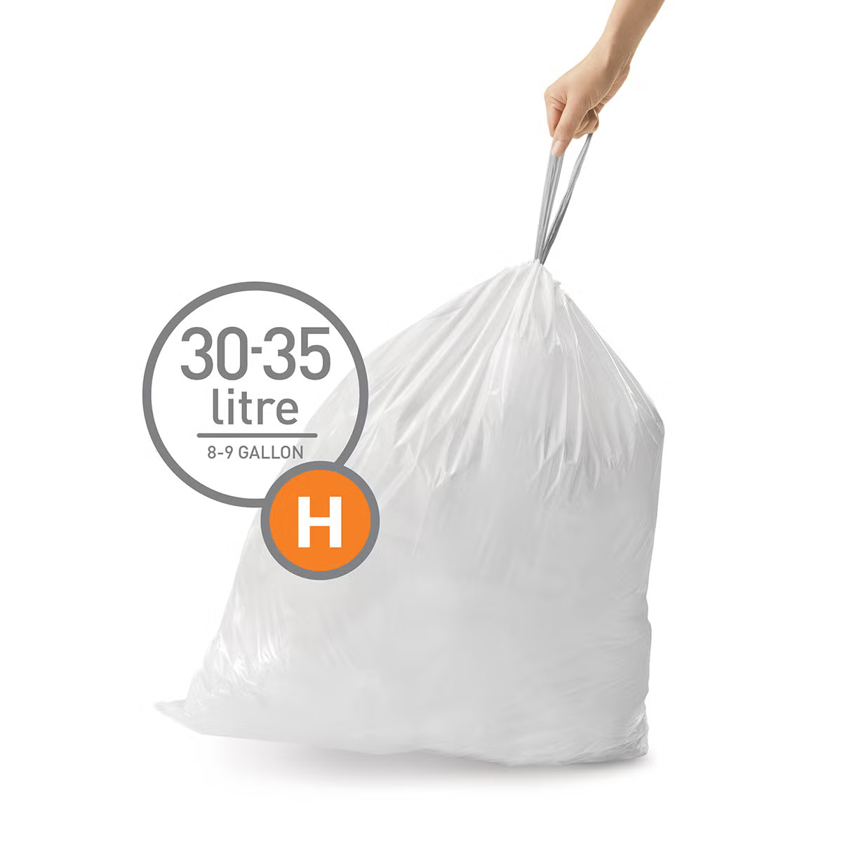simplehuman 8 gal. Trash Bags 30 ltr. H Pkg/60 | The Container Store