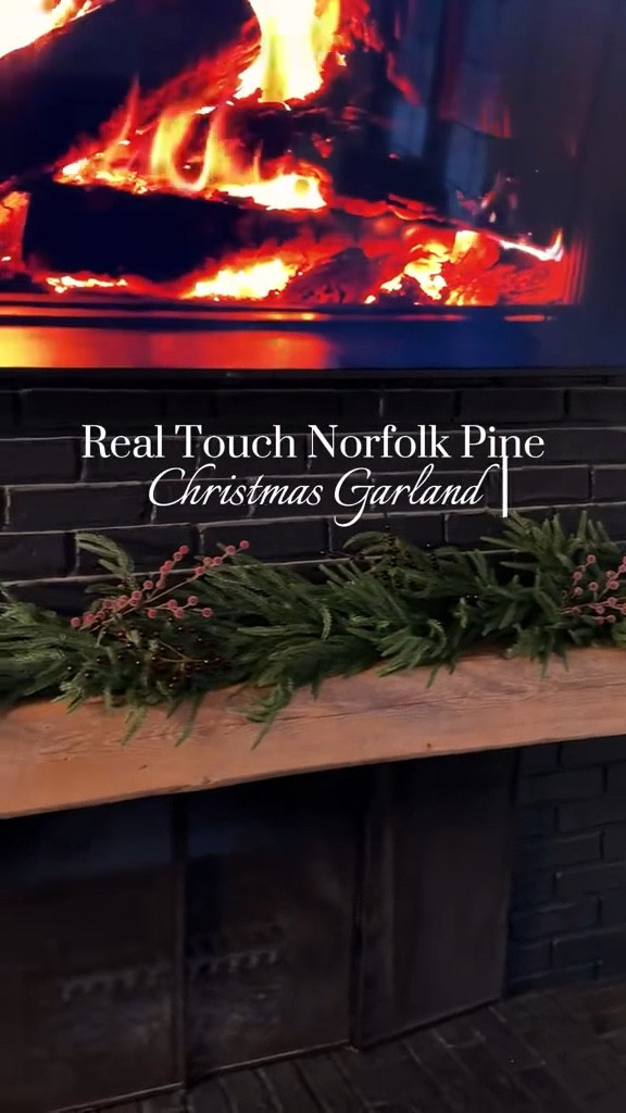 Decking the mantel with the perfect garland 🌿 festive, classic, and cozy #ltkhome #holidaydecor #manteldecor

#LTKHome #LTKSeasonal #LTKHoliday