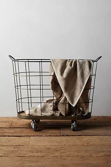 Rolling Laundry Basket | Anthropologie (US)