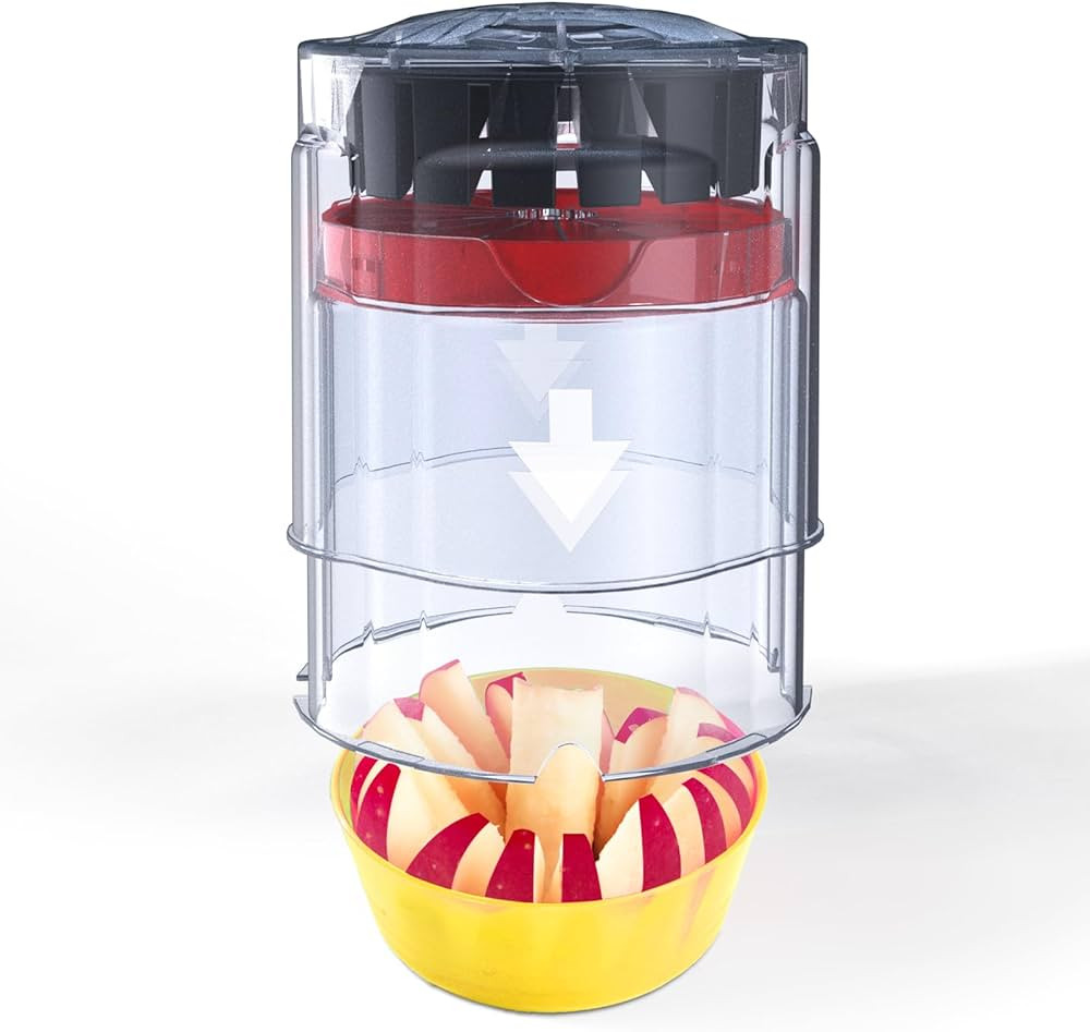 Newness 5.12-Inch Apple Slicer - 16 Slices, Ultra-Safe & Heavy-Duty Stainless Steel Extra Large A... | Amazon (US)