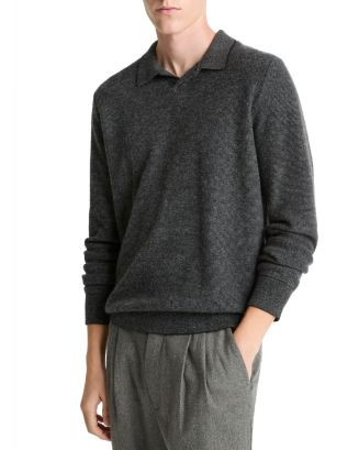 Vince Boiled Cashmere Feed Striped Johnny Collar Sweater  | Bloomingdale's Gifts Luxe Gifts | Bloomingdale's (CA)