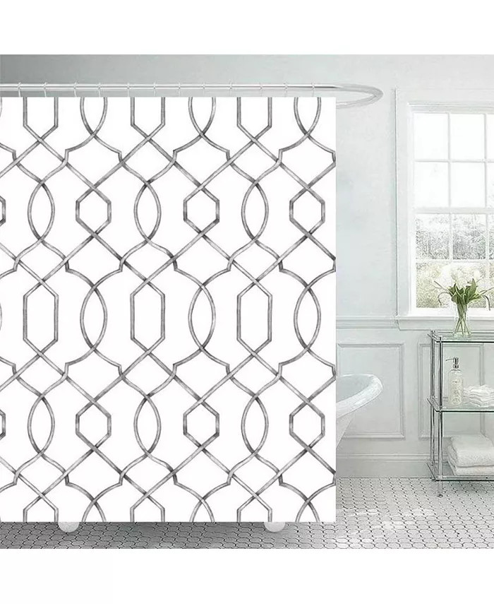 Rabeschi Slate Shower Curtain, 72" x 72" | Macy's