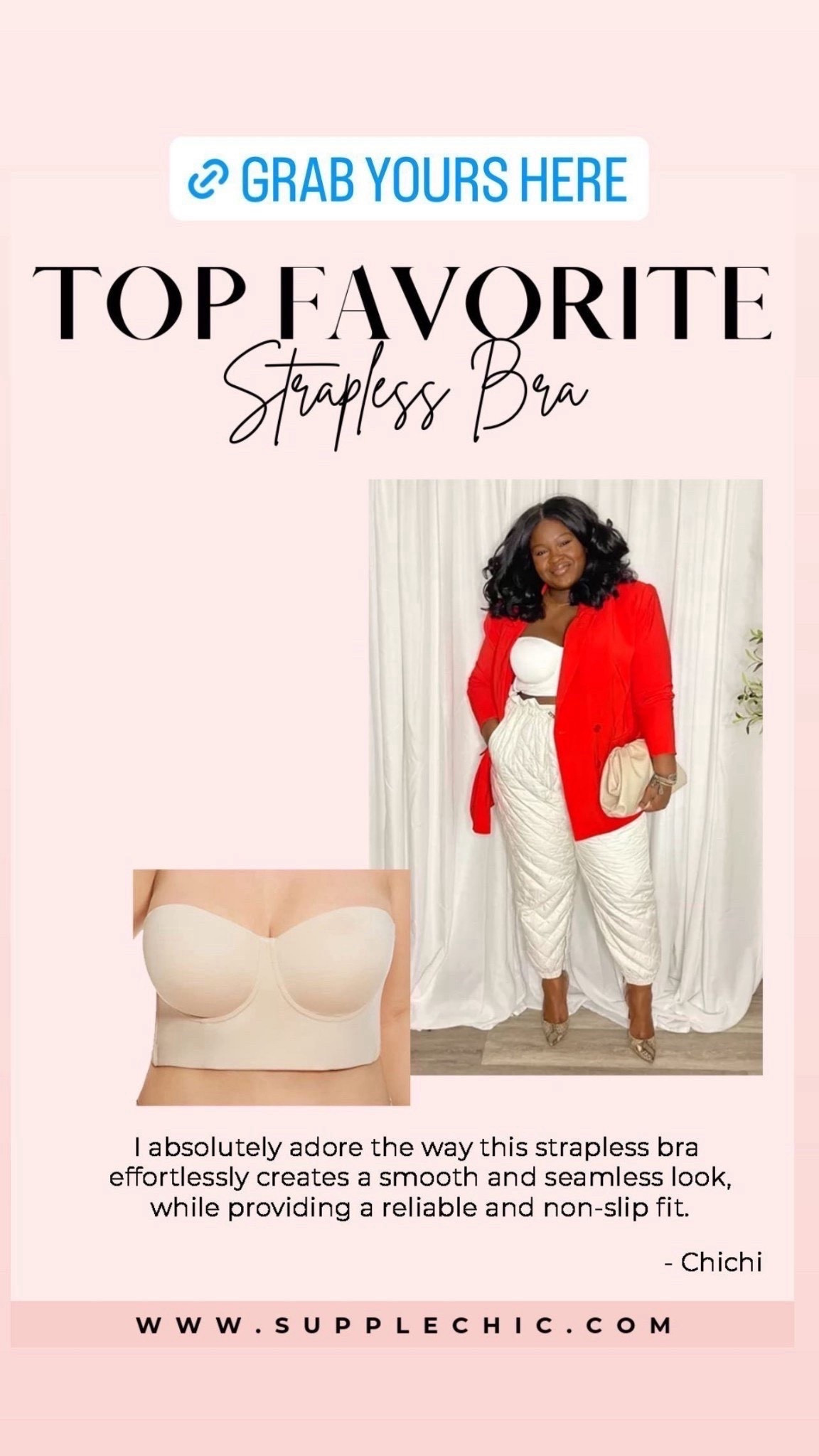 Okay babe… we found the strapless bra that actually stays up. No slipping. No digging. Just smooth, comfy, all-day support. Perfect under every dress, tank, and off-shoulder top. This is the one you’ll actually wear without wanting to rip it off by noon. #StraplessBraThatWorks #BestStraplessBra #UnderwearEssentials #WardrobeMustHave #BraThatStaysUp #NoSlipBra #EverydayLingerie #SeamlessSupport #LingerieFavorites #UnderwearThatFits

#LTKStyleTip #LTKSeasonal #LTKFindsUnder50