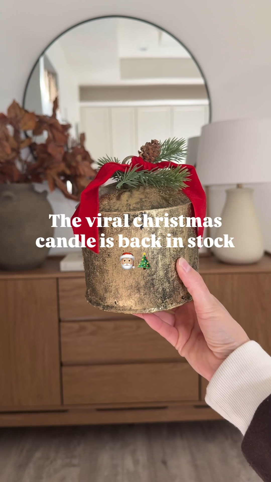 The viral Christmas candle is back in stock🎅🏼🎄🤩

#LTKHome #LTKSeasonal