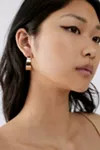 Nia Statement Flat Hoop Earring | Urban Outfitters (US and RoW)