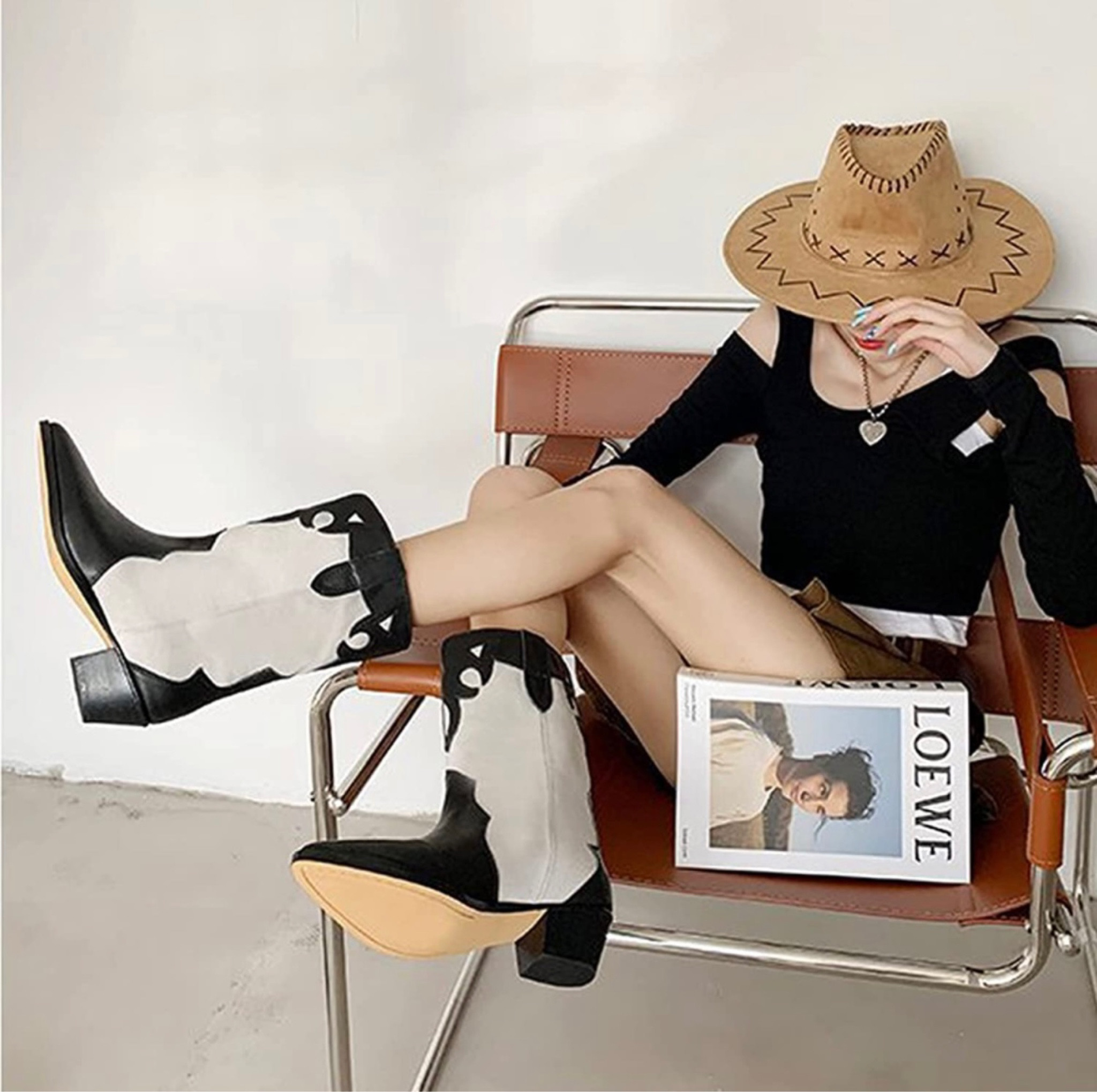 Cowboy booties are the new style! These are perfect for any outfit. 

#LTKSeasonal #LTKunder100 #LTKshoecrush