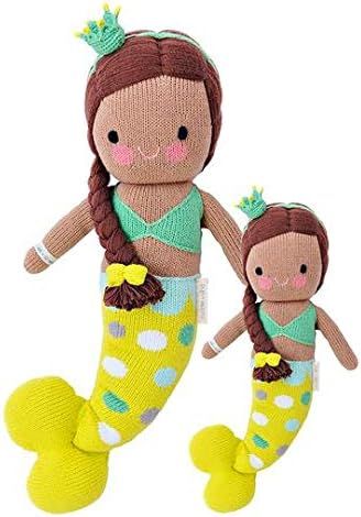 CUDDLE + KIND Pearl The Mermaid Little 13" Hand-Knit Doll – 1 Doll = 10 Meals, Fair Trade, Heir... | Amazon (US)