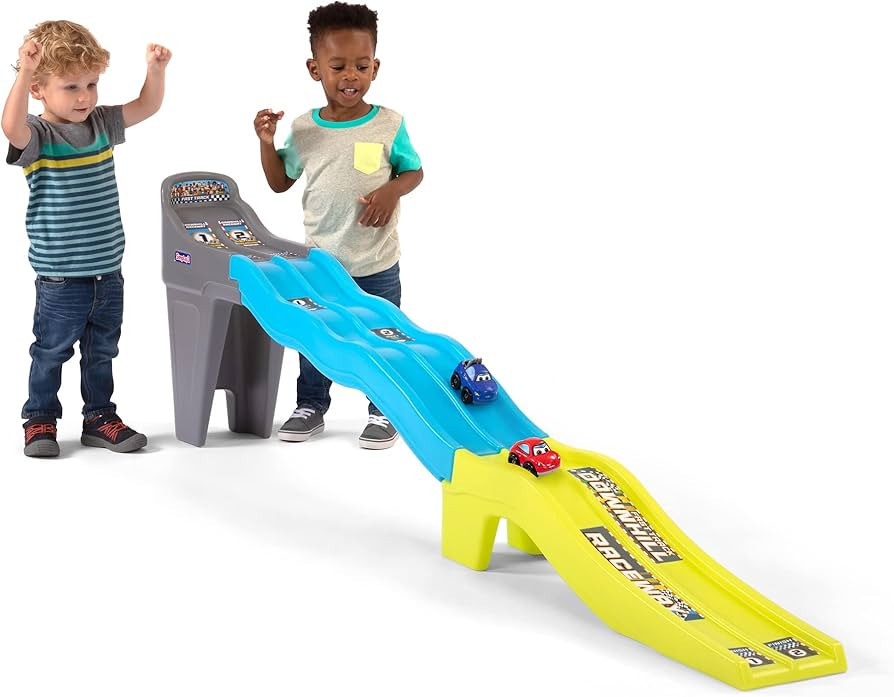 Simplay3 Fast Track Downhill Raceway, Dual Racetrack for Kids Cars for Toddlers, 2 Toy Race Cars ... | Amazon (US)