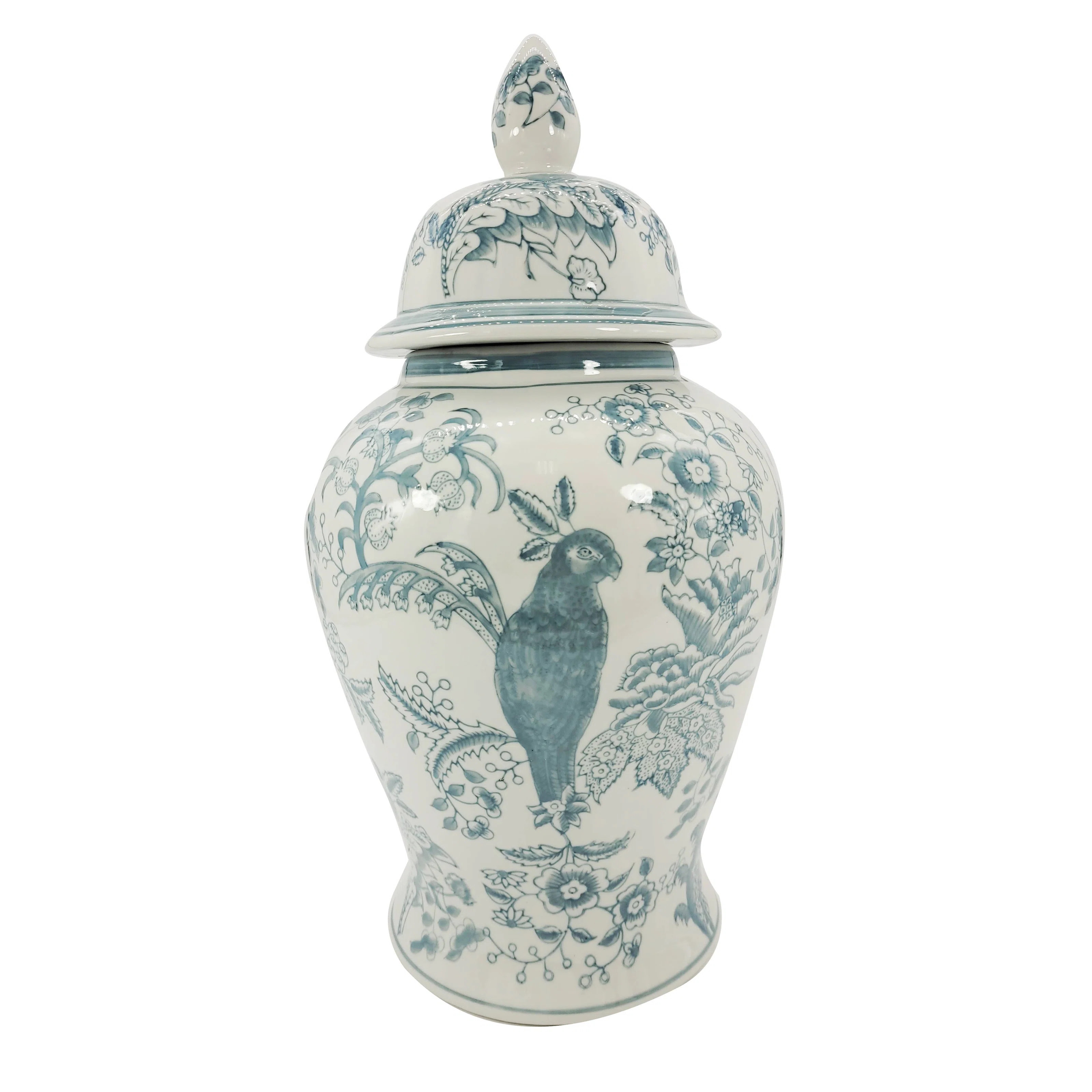 Charlton Home® Abdulai Blue/White 18.11" Porcelain China Ginger Jar & Reviews | Wayfair | Wayfair North America