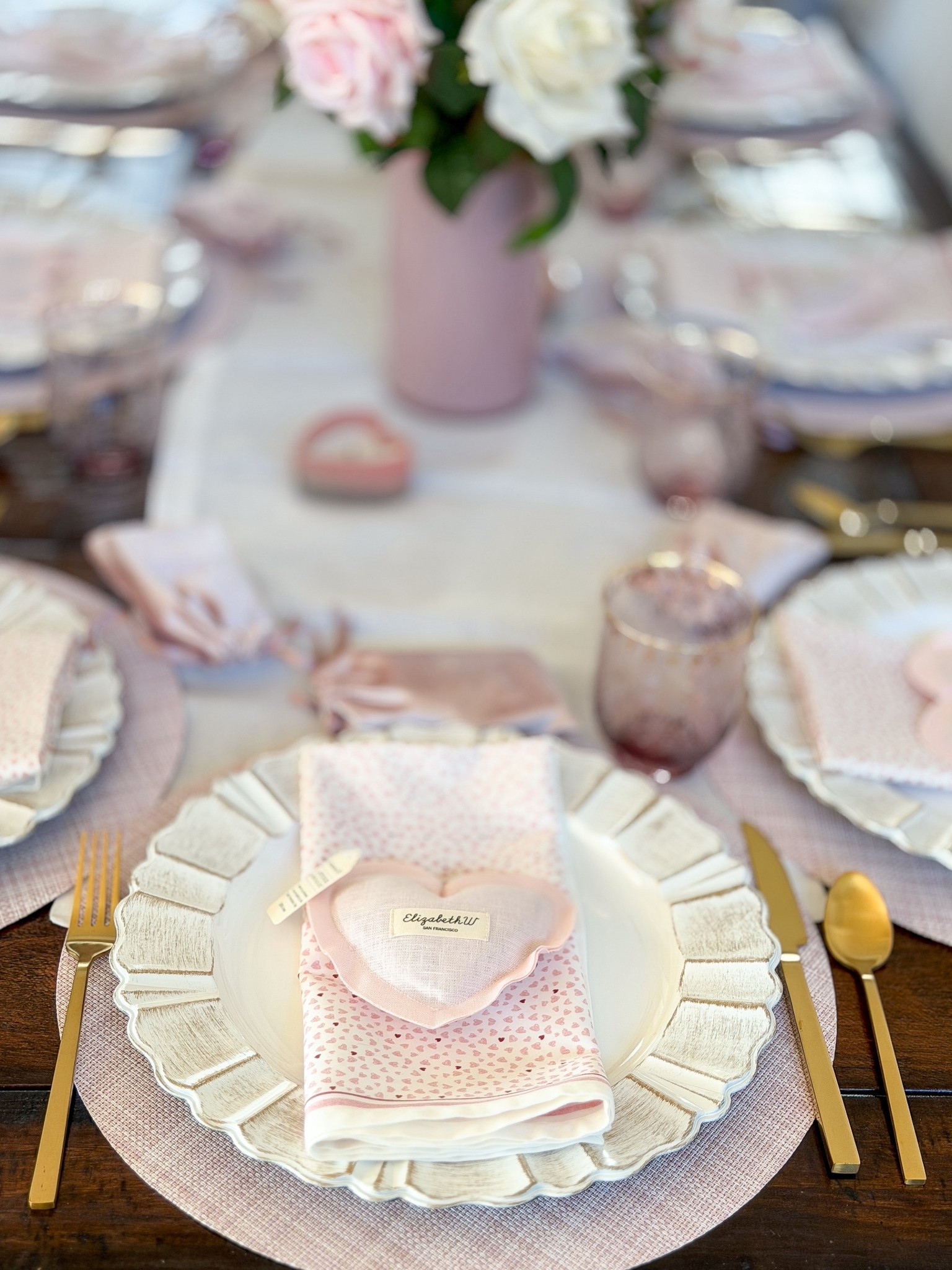 Get ready for Galentines Day party 2026 ~ place settings at pink table 💕


#LTKValentine #LTKHome #LTKSeasonal