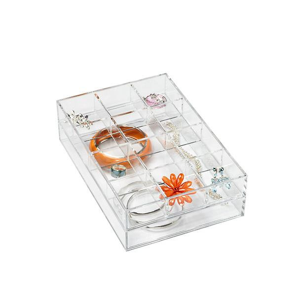 Clear Acrylic Small Stackable Trays | The Container Store