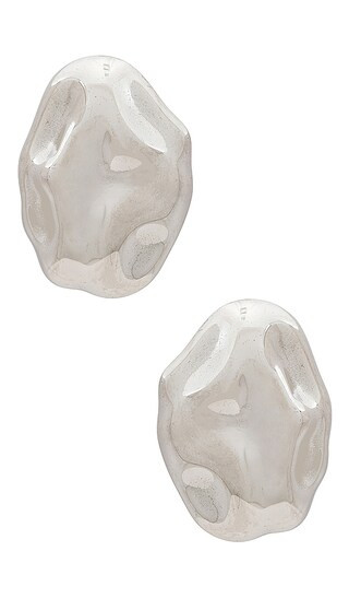 SENIA Willow Earring in Metallic Silver. | Revolve Clothing (Global)