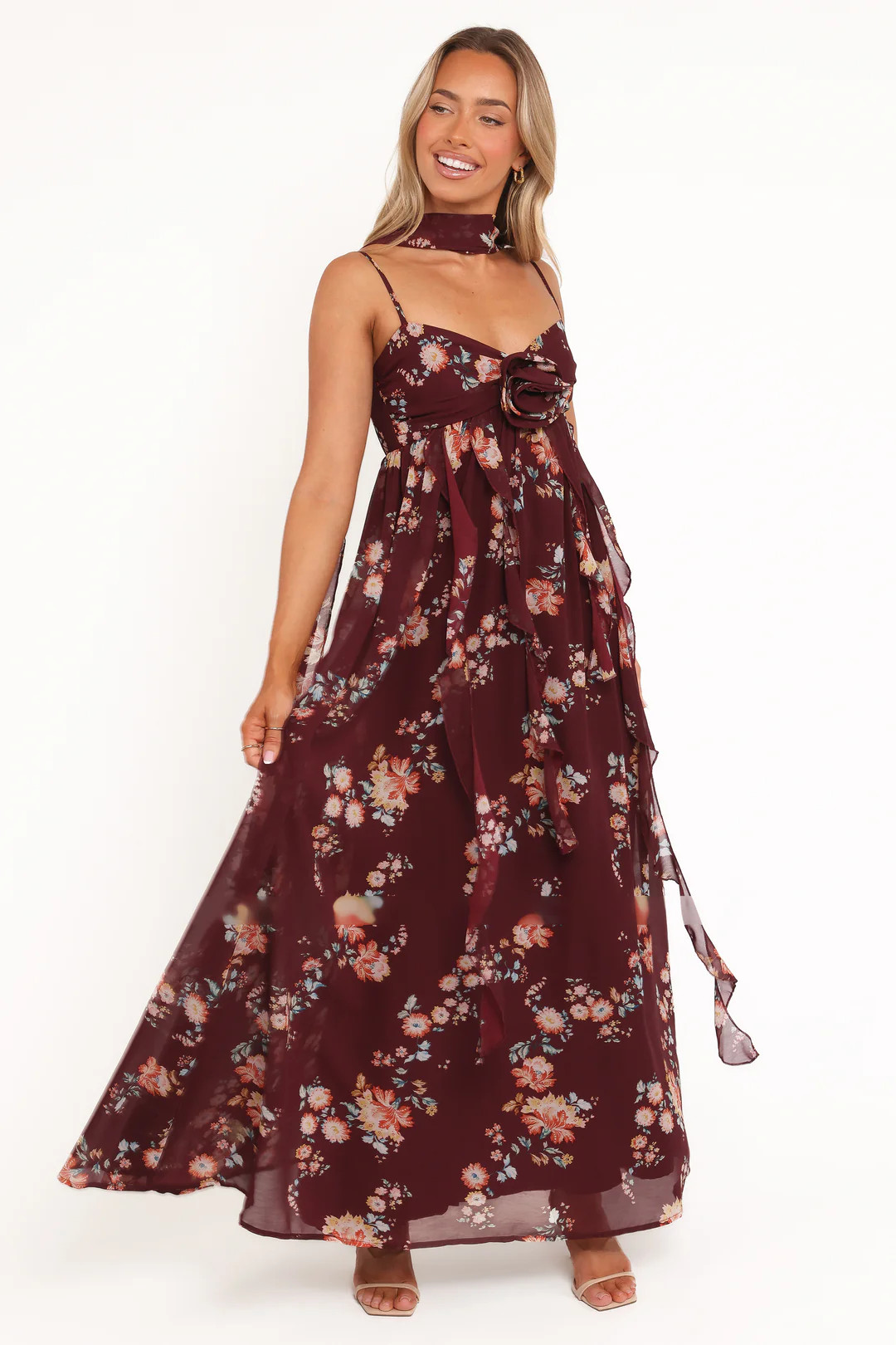 Tully Maxi Dress - Berry Floral | Petal & Pup (US)