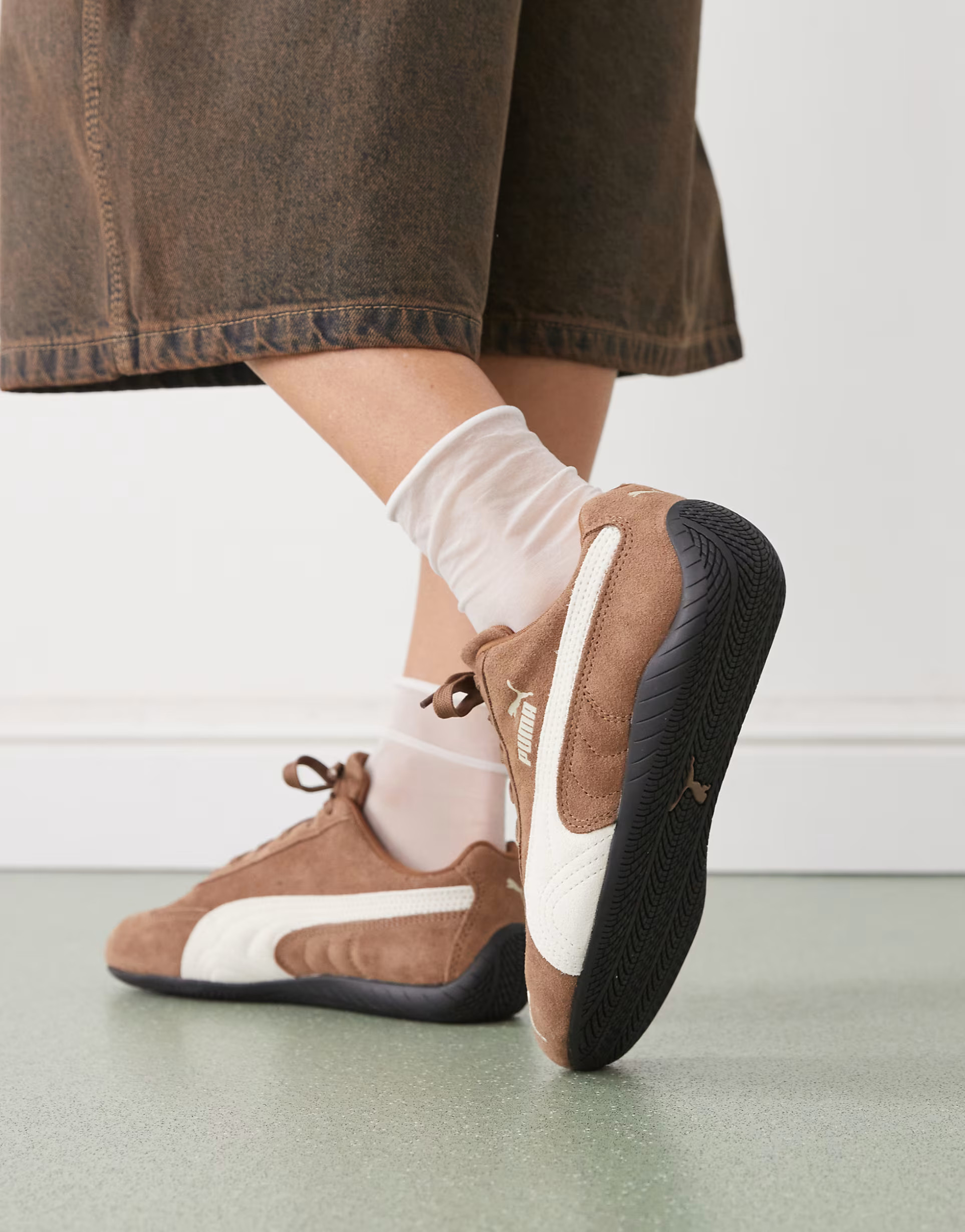 Puma Speedcat OG trainers in brown & off white | ASOS | ASOS (Global)