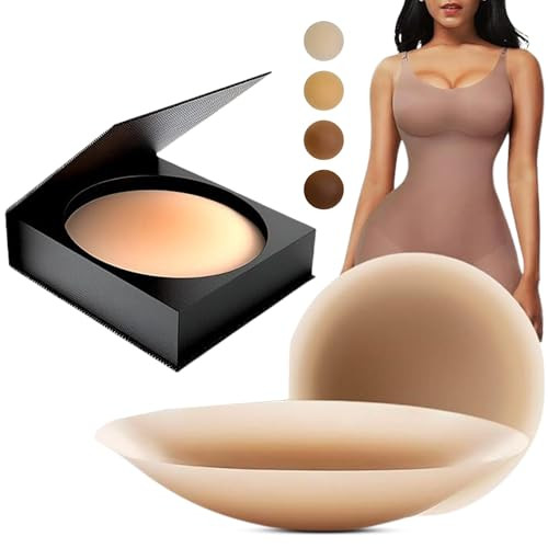 Livi Silicone Nipple Covers - 2 Pairs, No-Show, Invisible, Waterproof & Seamless, Perfect for Backless Dresses, Beige | Amazon (US)
