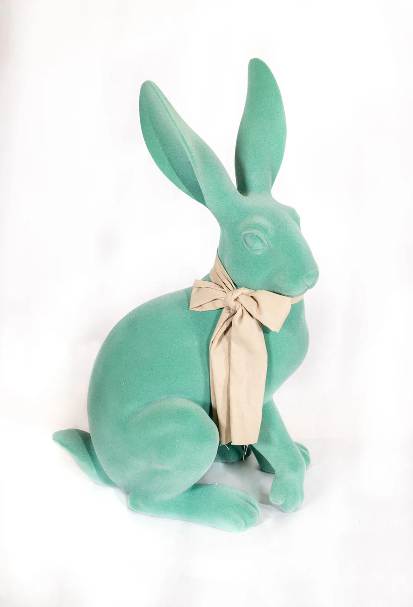 Teal Velvet Bunny | Hello Holidays