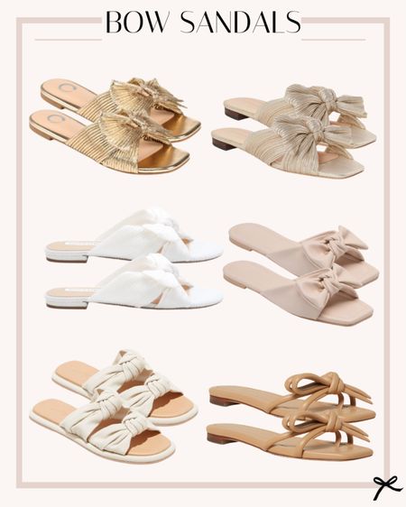 The best bow sandals for spring and summer! 

#LTKunder100 #LTKshoecrush #LTKSeasonal