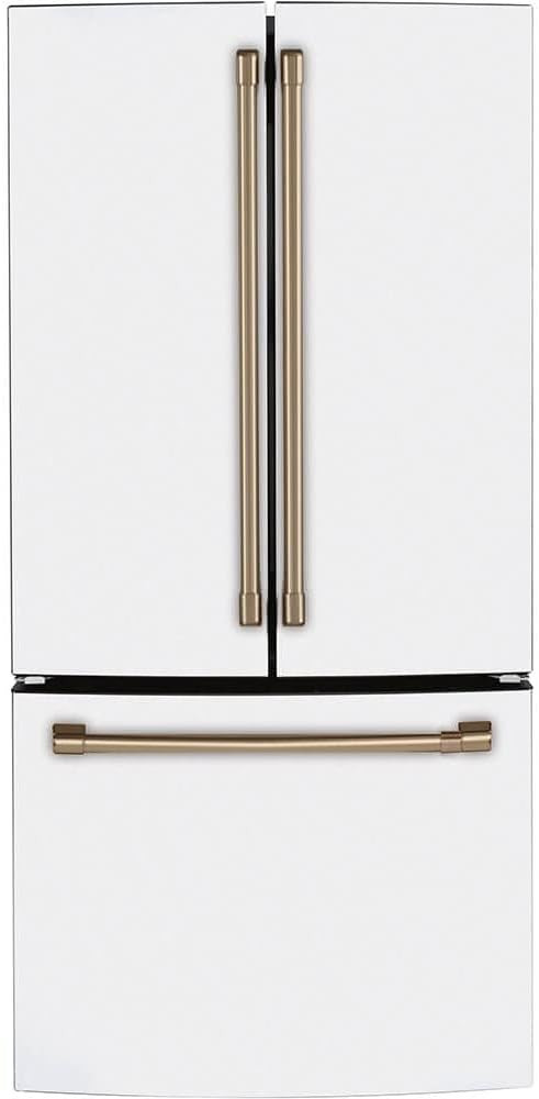 Cafe CWE19SP4NW2 18.6 cu. ft. French Door Refrigerator in Matte White, Fingerprint Resistant, Cou... | Amazon (US)