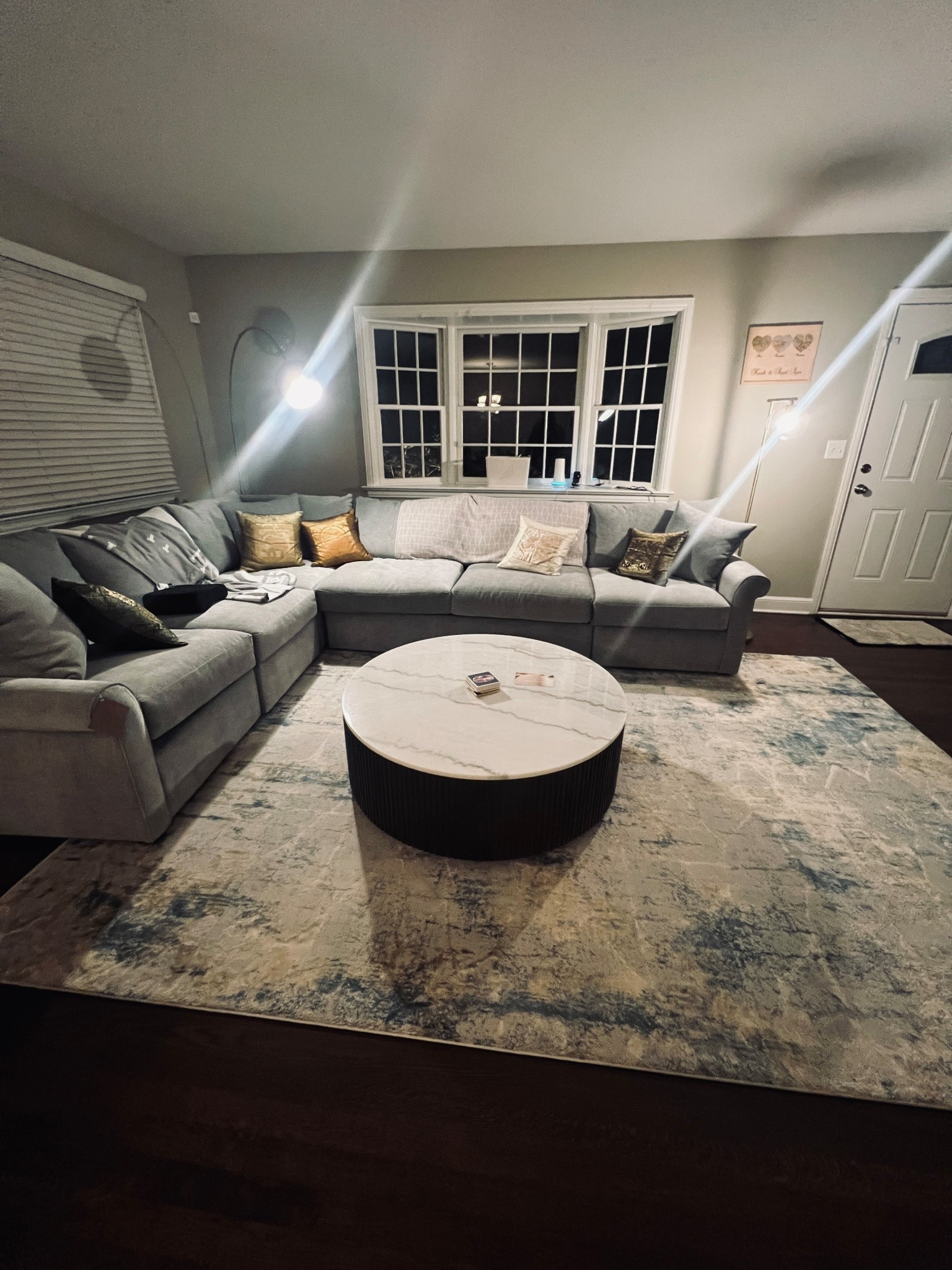 Night view of our living room


Living room setup home setup everyday living home, decor, couch, rug, coffee, table, our house, Macy’s furniture, target finds 

#LTKHome #LTKStyleTip