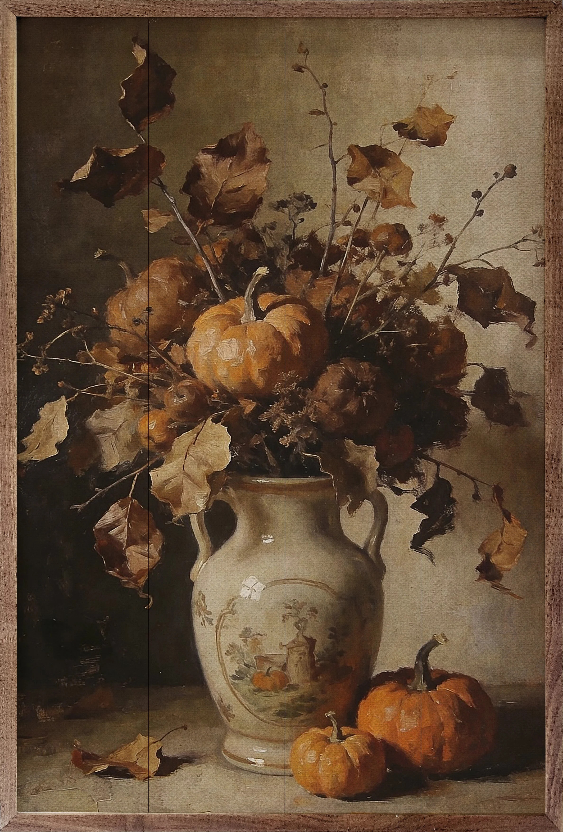 August Grove® Rustic Autumn Floral With Harvest Pumpkins | Wayfair | Wayfair North America