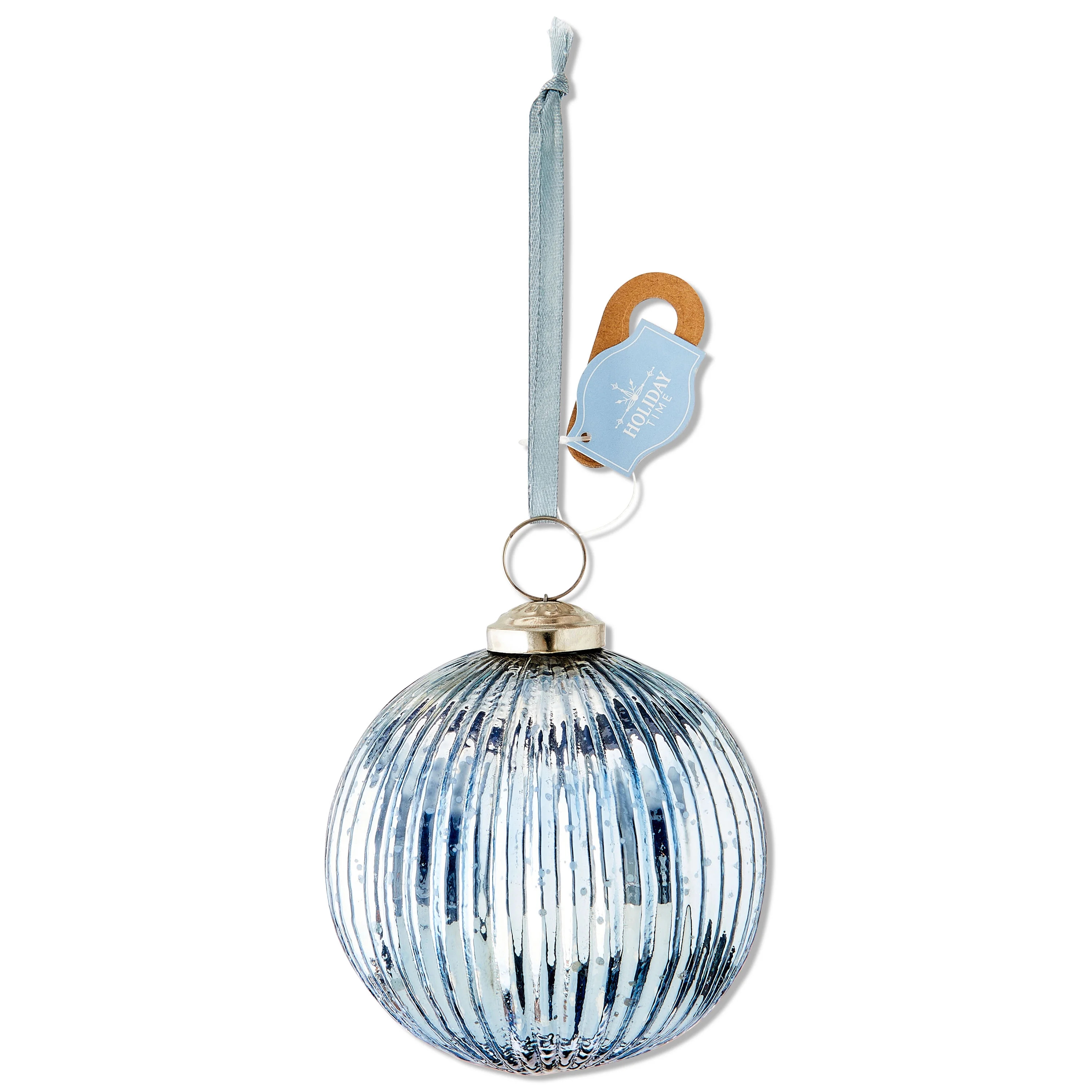 Blue Glass Ball Christmas Ornament, 4", by Holiday Time | Walmart (US)
