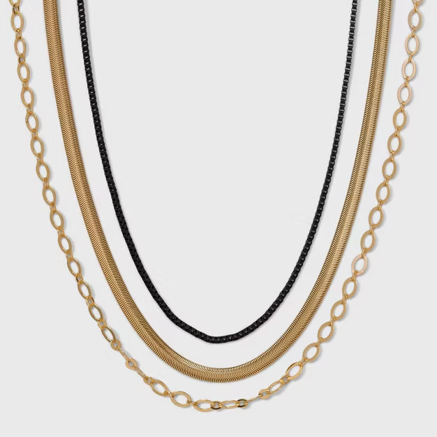 Chain Necklace Set 3pc - A New Day™ | Target