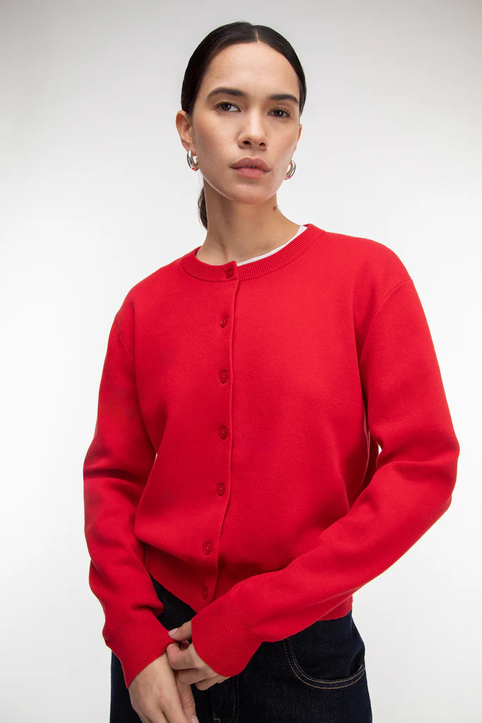 COTTON BUTTON UP CARDIGAN | OAK + FORT