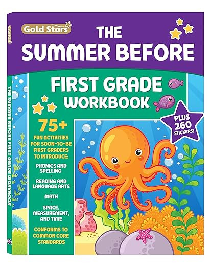 The Summer Before First Grade Workbook School Bridging Kindergarten to First Grade Ages 6 - 7: 75... | Amazon (US)