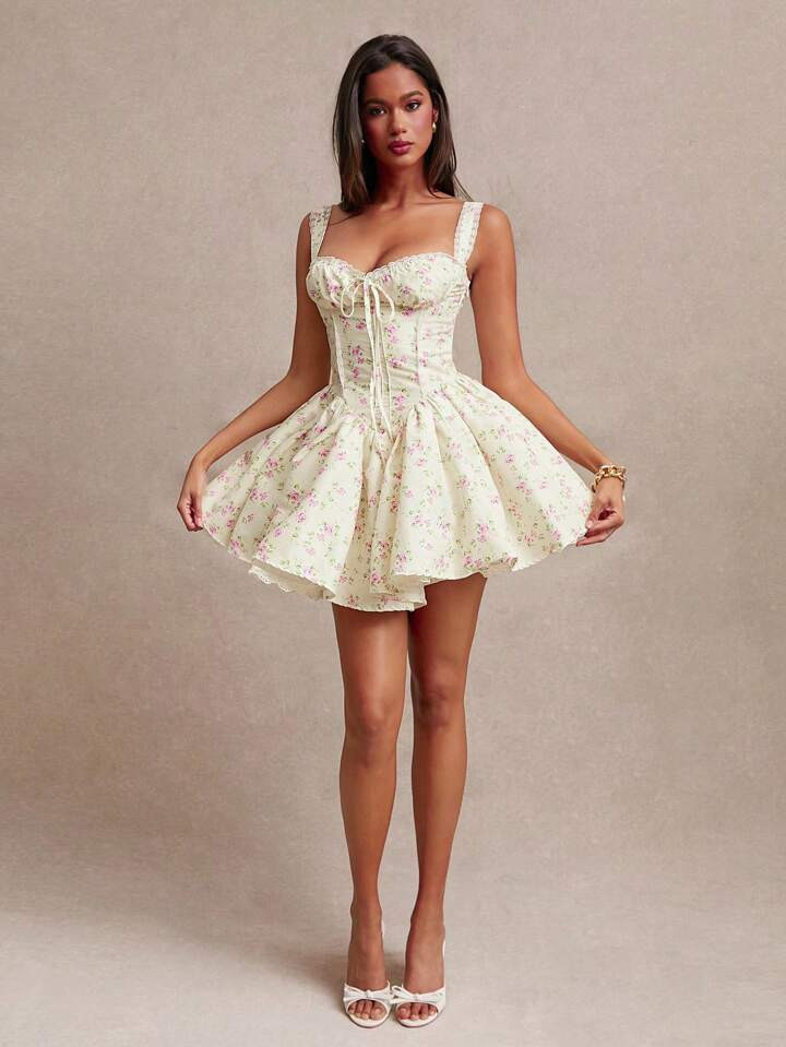 SHEIN BAE Elegant Black & White Color Block Bow Accent Off Shoulder Long Dress For Women, Autumn/... | SHEIN