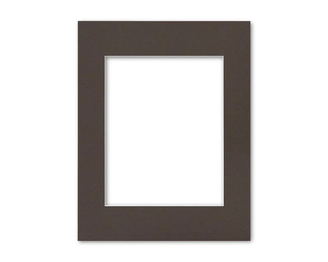 Dark Brown Premium Matboard | Choose You Size and Opening for Photo or Artwork | Acid Free | Whit... | Etsy (US)