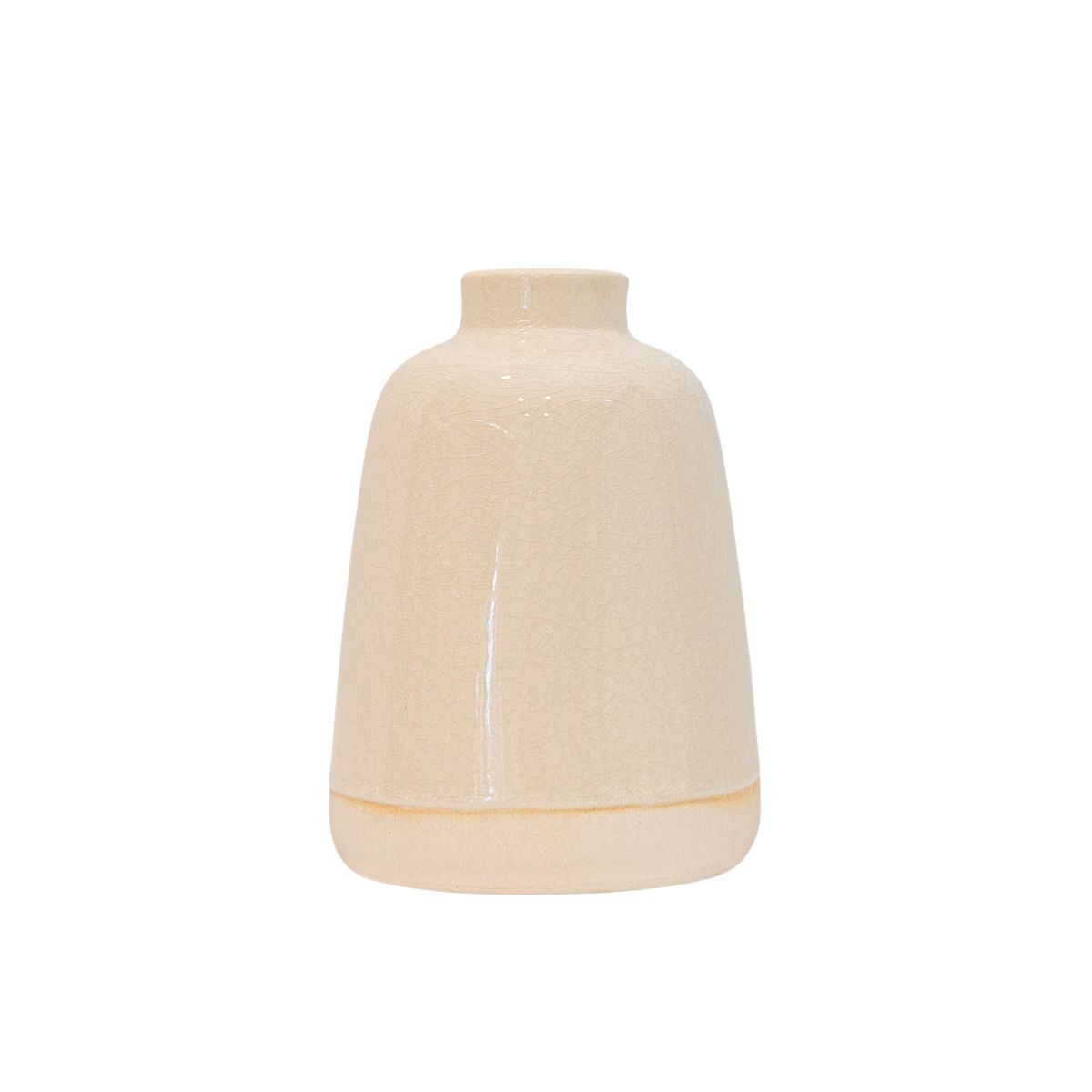 Smooth Tapered Bud Vase White Stoneware by Foreside Home & Garden | Target