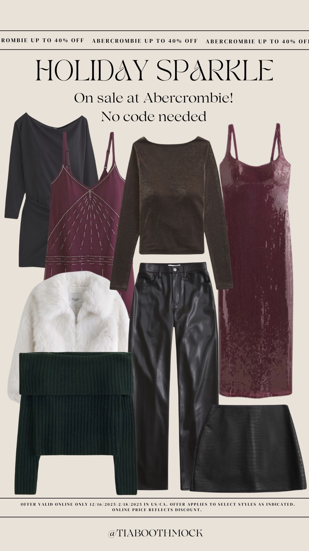 Holiday and NYE outfit inspo all from @abercrombie ✨✨ #AbercrombiePartner

#LTKSaleAlert #LTKHoliday #LTKGiftGuide