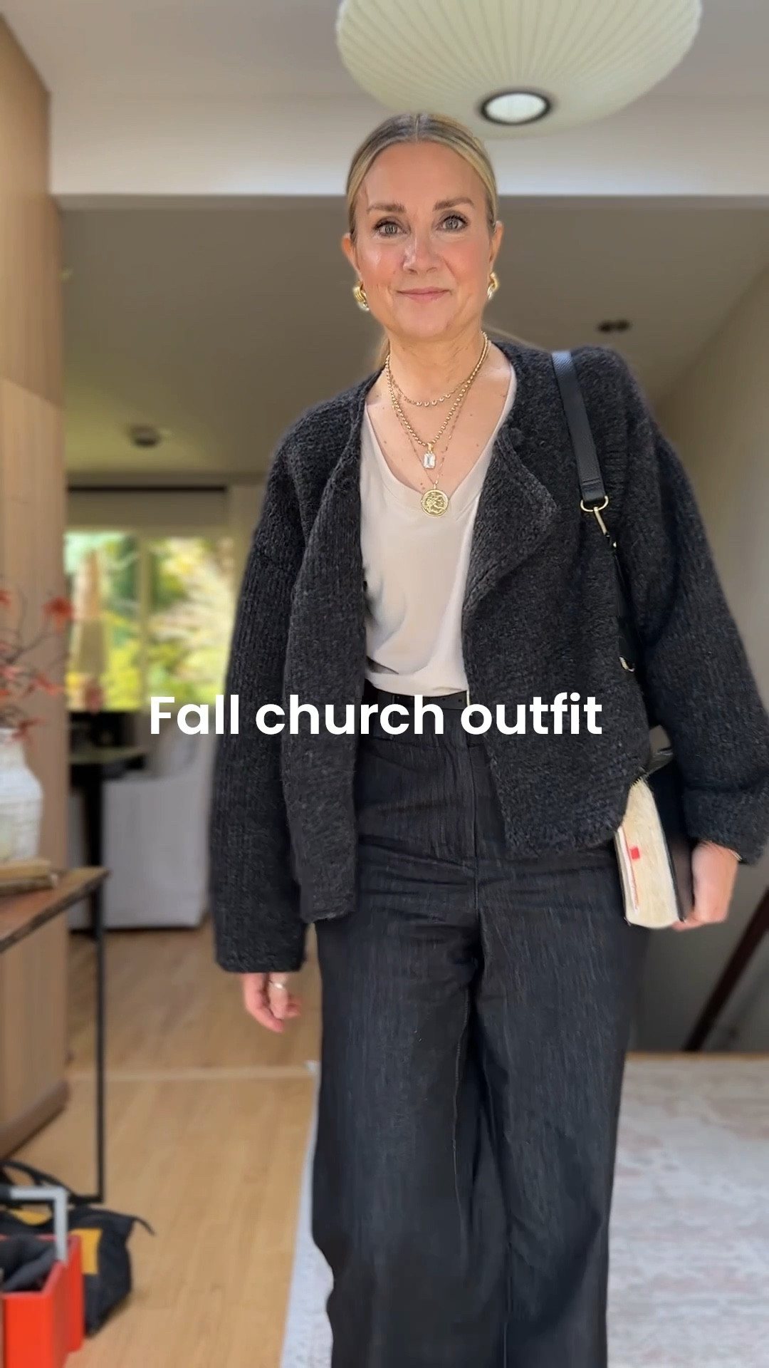 What I wore to church! SSKEIN sweater, gibsonlook Vneck top, Brochu Walker black denim trousers, Madewell boots

#LTKStyleTip #LTKWorkwear #LTKOver40