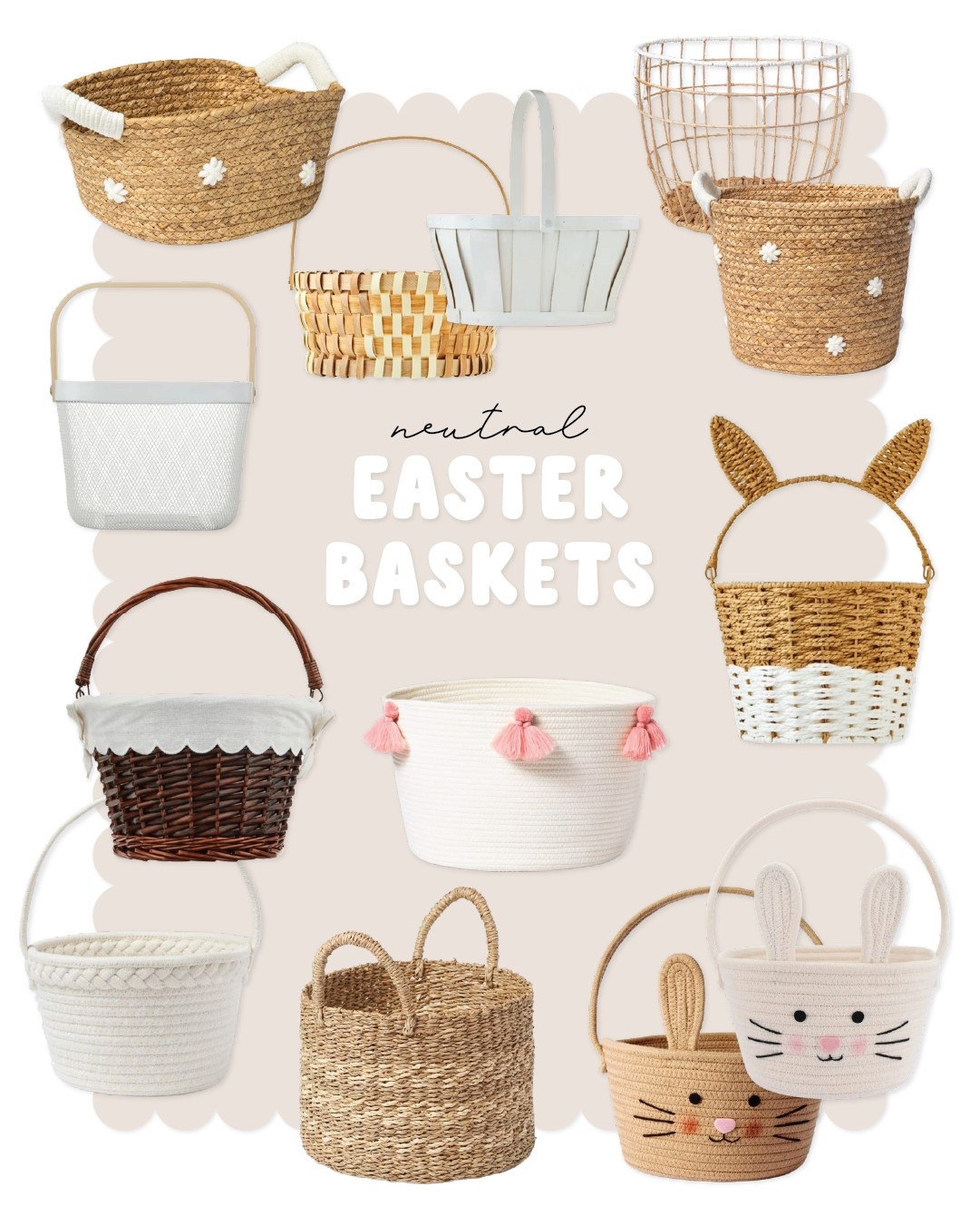 Who says Easter has to be all pastels? These Easter baskets are the perfect mix of classic, cute, and totally on trend.

#EasterBasket #NeutralDecor #EasterAesthetic

#LTKKids #LTKFindsUnder50 #LTKSeasonal