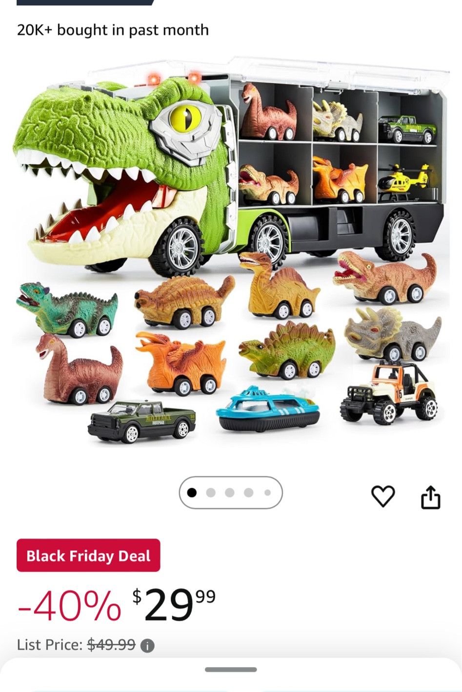 If you have a little boy that loves Dinosaurs and Cars this is the perfect Christmas gift! 

#LTKKids #LTKHoliday #LTKGiftGuide